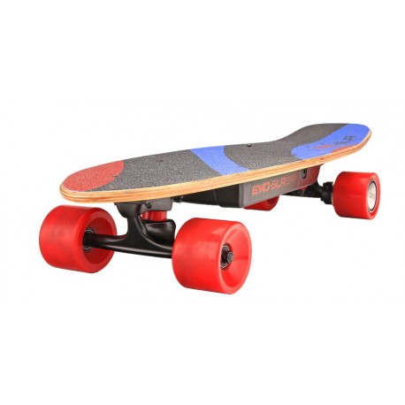 Skateboard électrique EVO SLR de dos vu de trois quarts